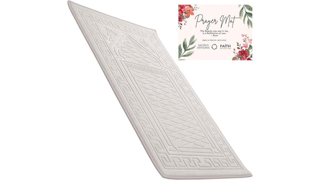 elegant foam velvet prayer mat