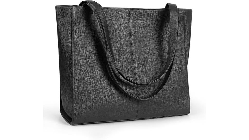 elegant genuine leather tote