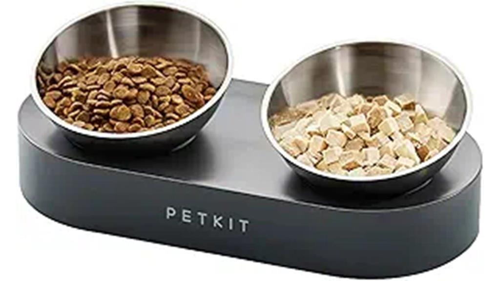 elevated pet food bowl