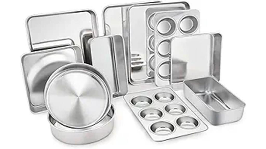 eleven piece steel bakeware set