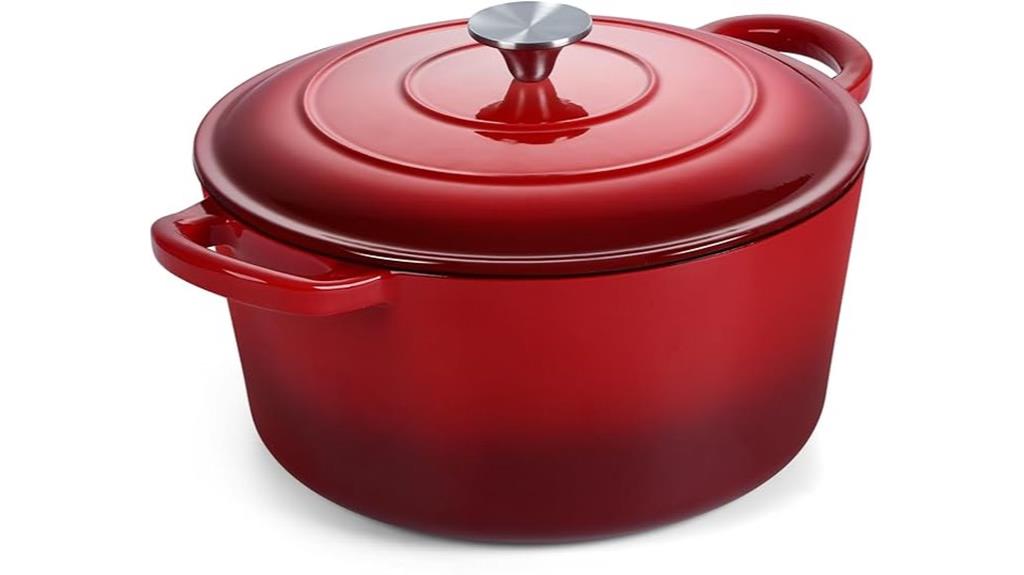 enamelled cast iron dutch oven