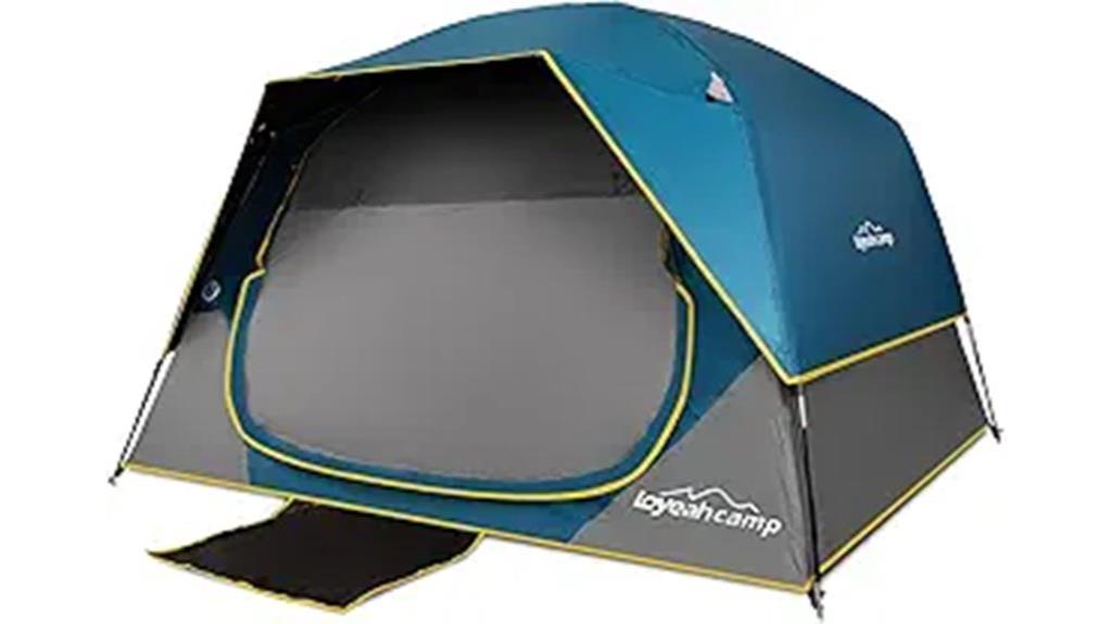 family blackout camping tent