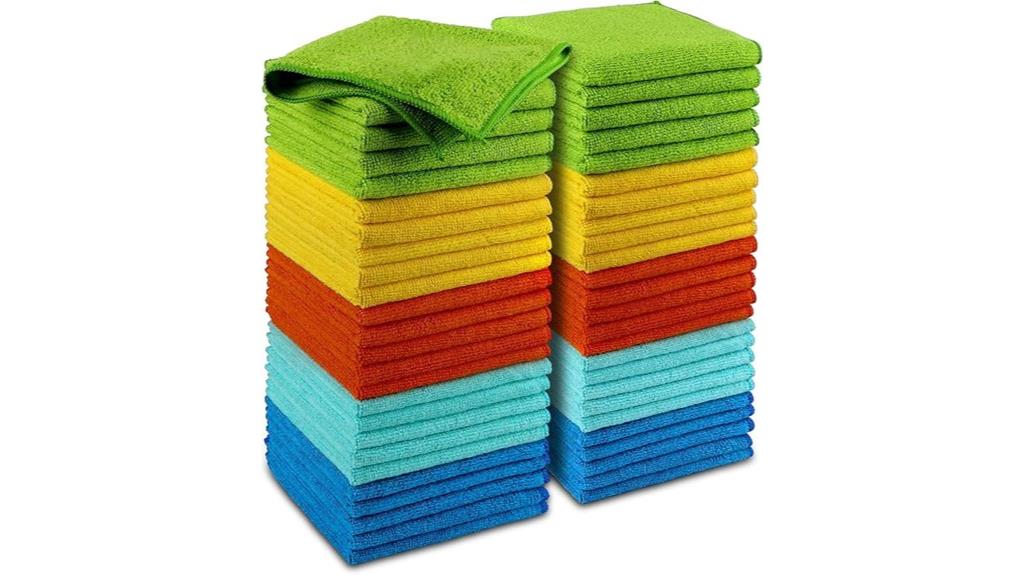 fifty pack microfiber cleaning cloths