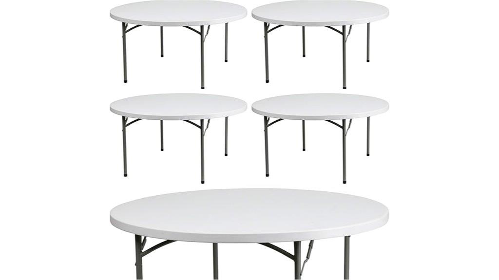 five pack plastic tables