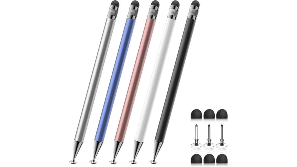 five stylus pen pack