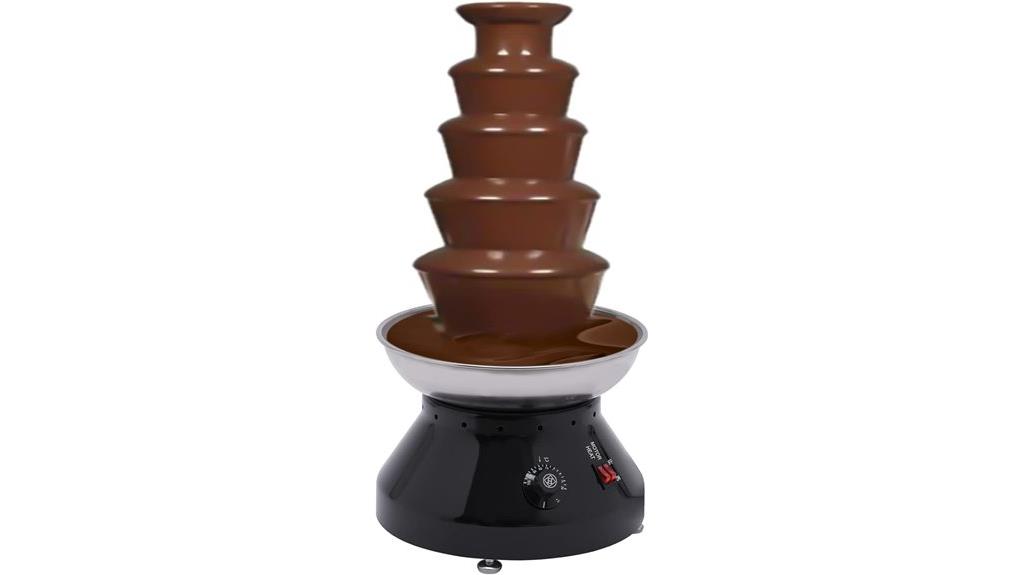 five tier chocolate fountain