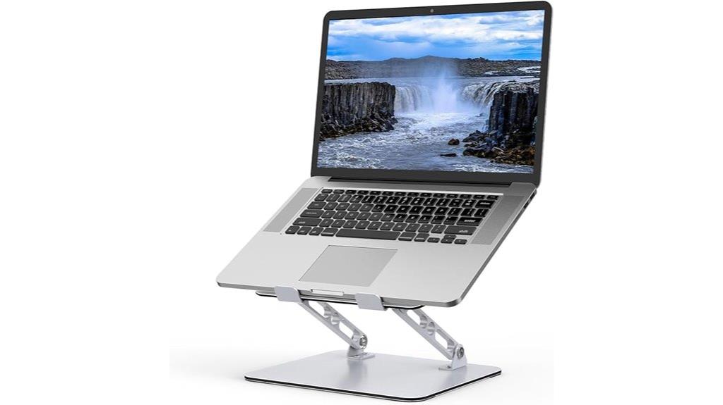 flexible height laptop holder