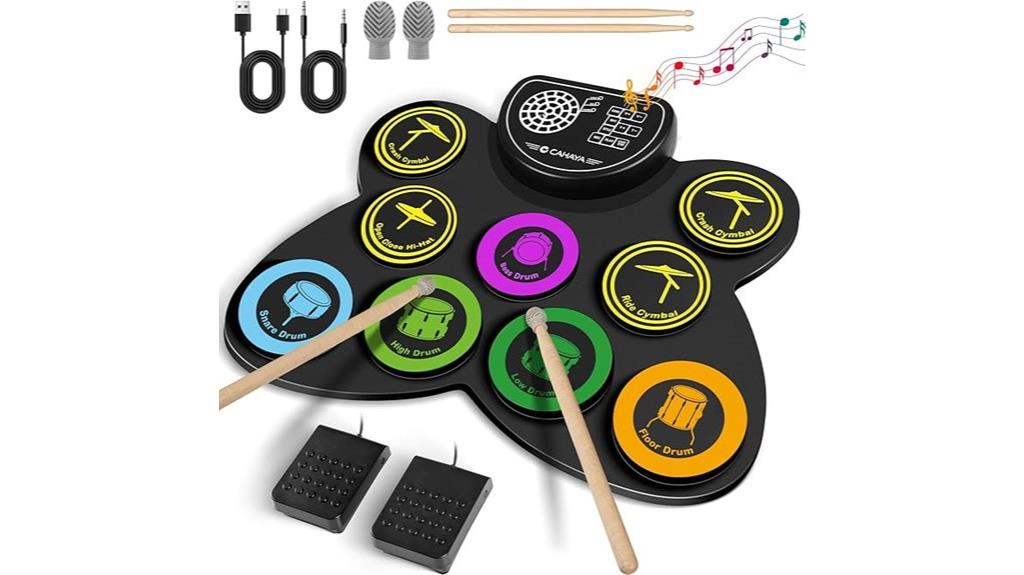 foldable 9 pad electronic drum