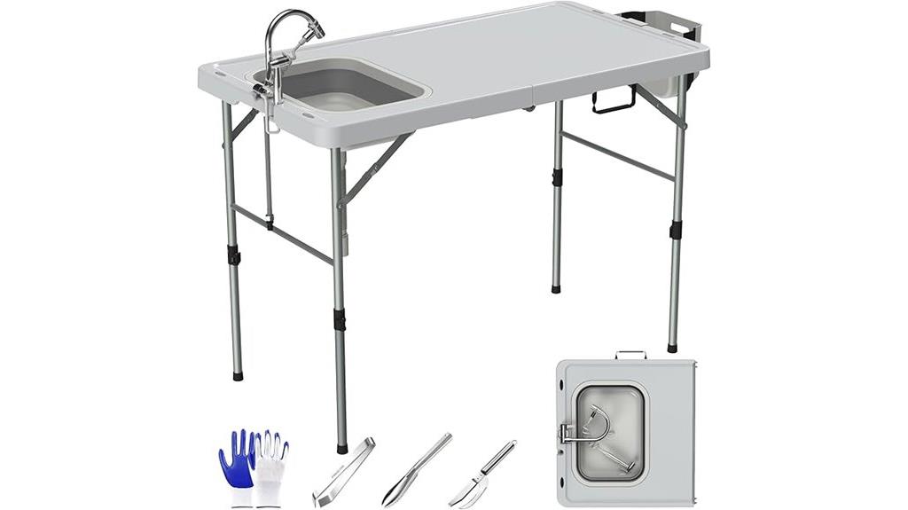 foldable fish cleaning table