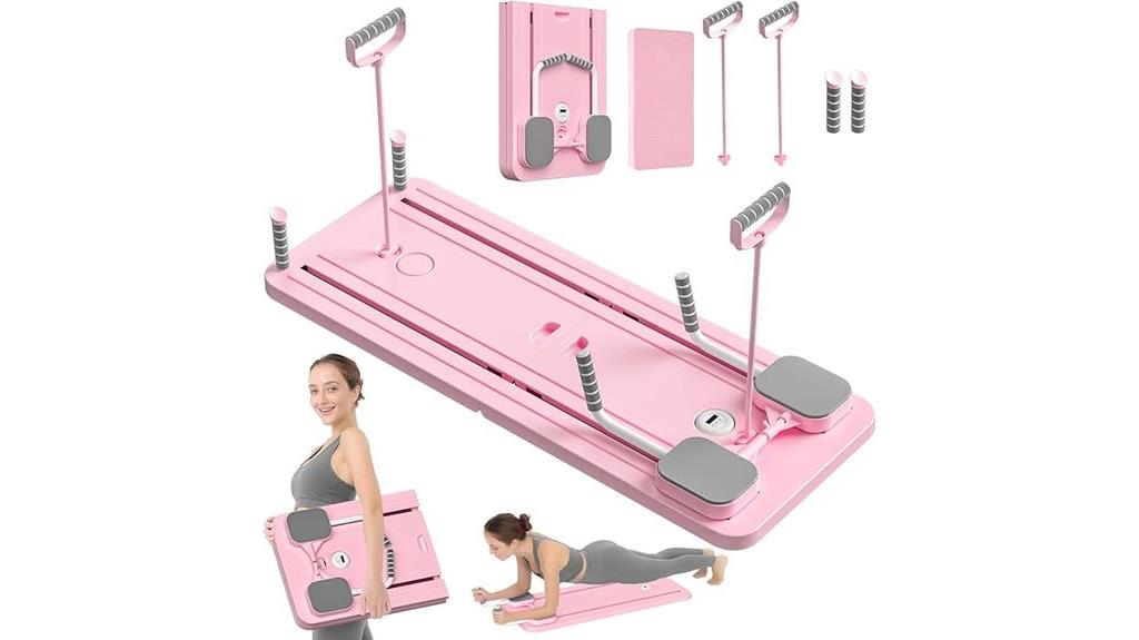 foldable pilates reformer set
