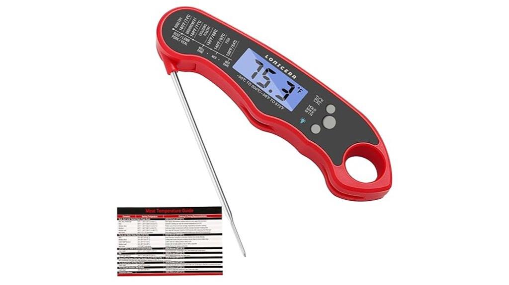 foldable probe digital thermometer