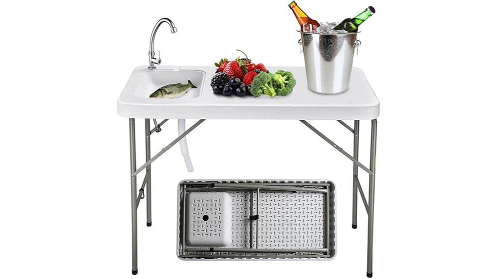 folding fish cleaning station