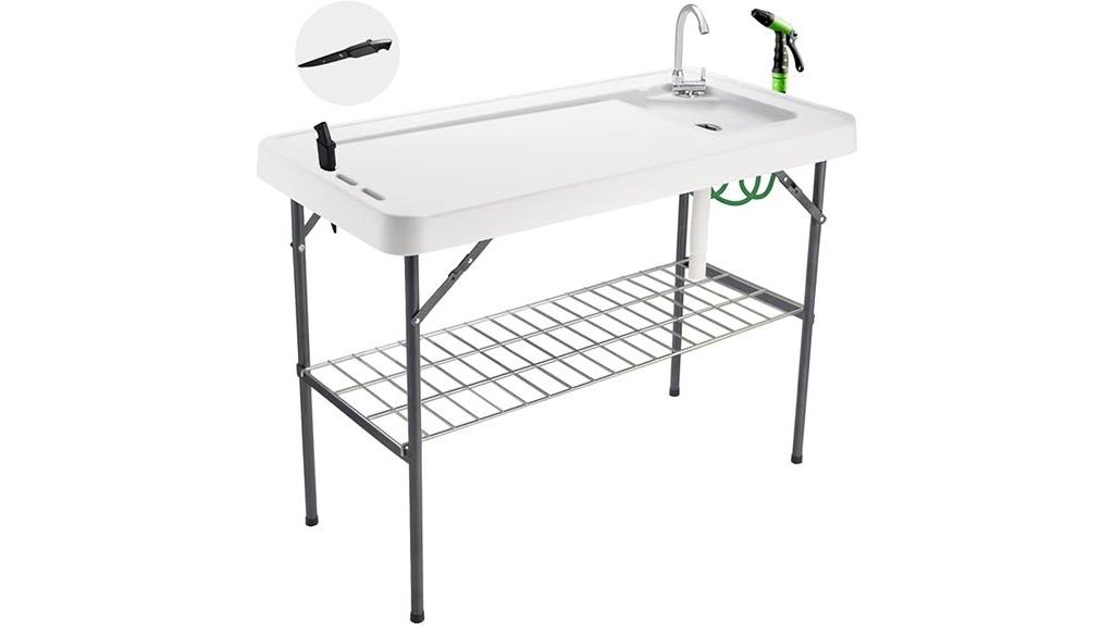 folding fish cleaning table