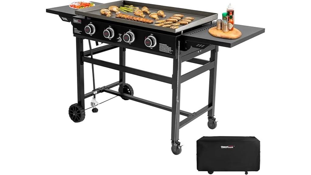 four burner propane griddle