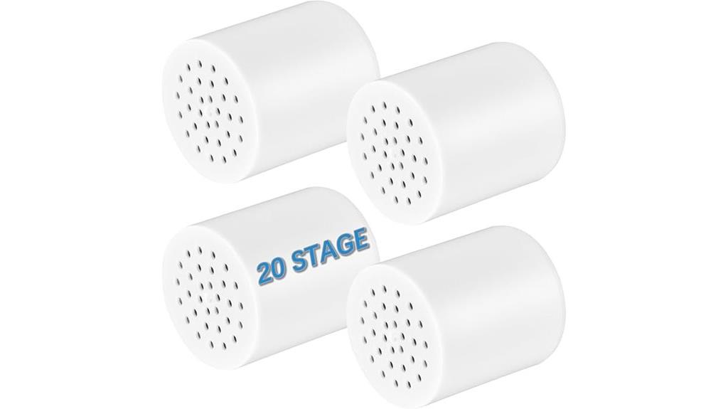 four cartridge shower filters
