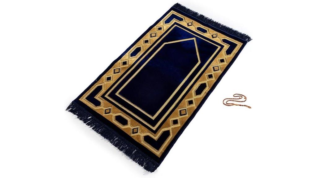 gold case prayer mat