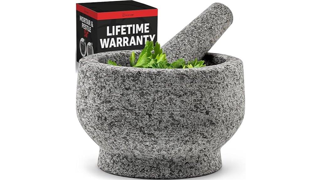 granite mortar pestle set