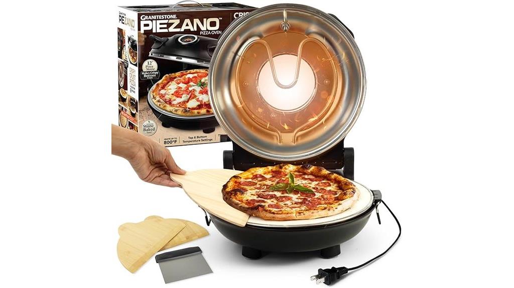 granite stone crispy pizza
