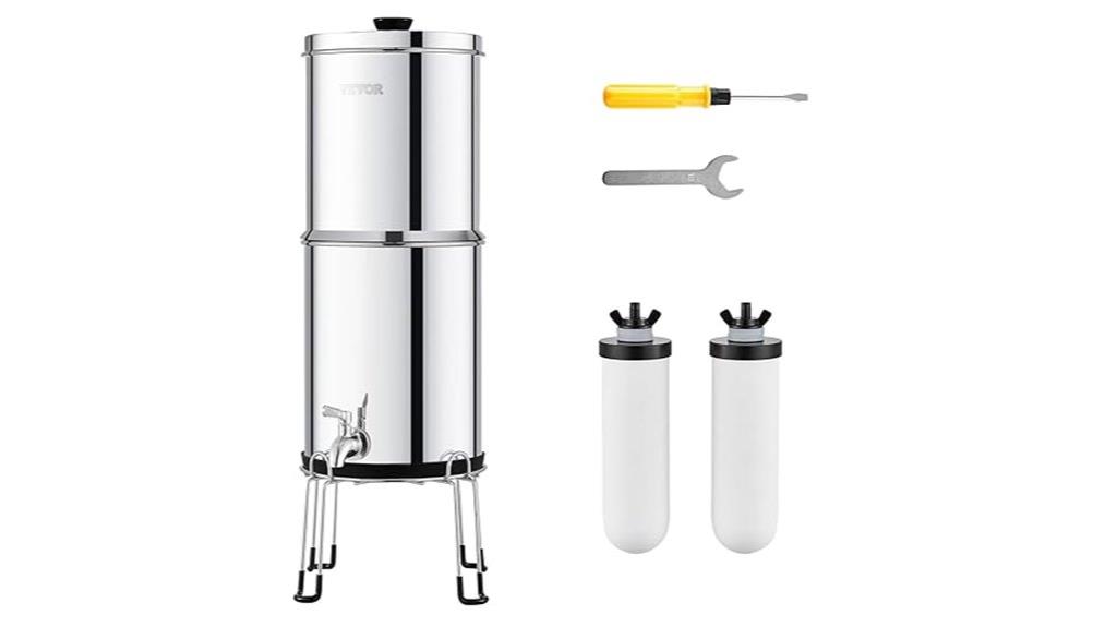 gravity fed ceramic water filter