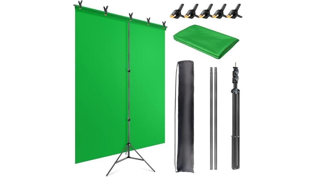 green screen backdrop stand