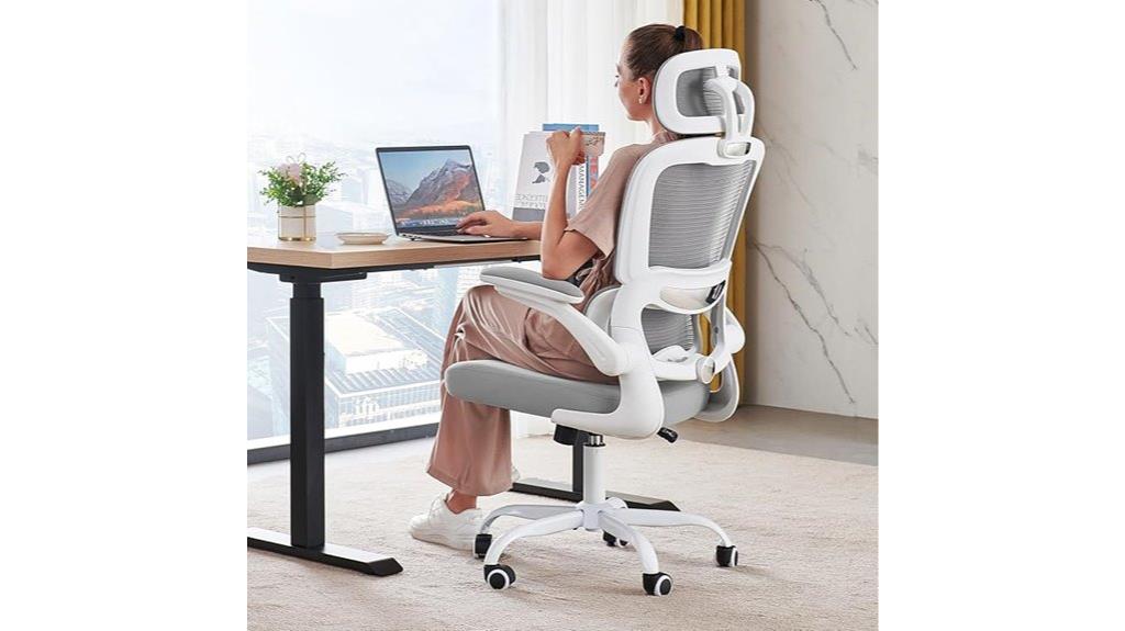 grey ergonomic office chair