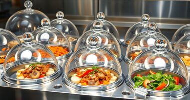 heated fog free serving domes