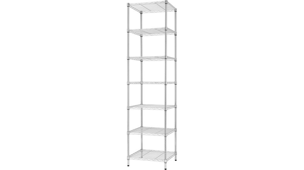 heavy duty 7 tier wire shelving