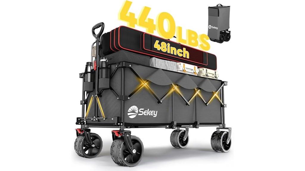 heavy duty collapsible garden cart