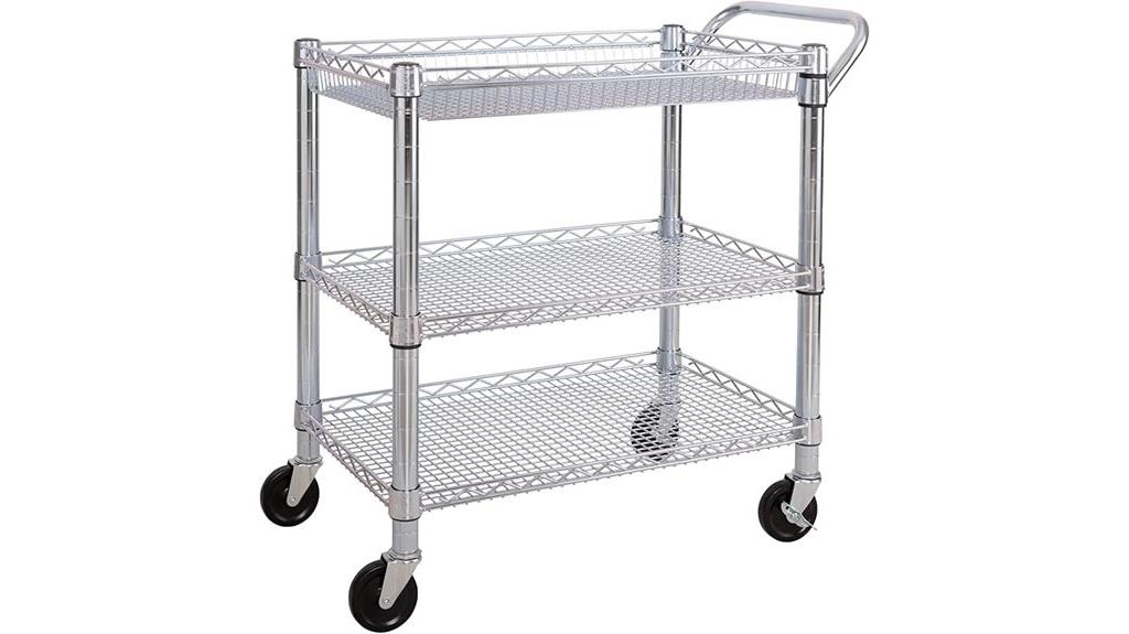 heavy duty metal rolling cart