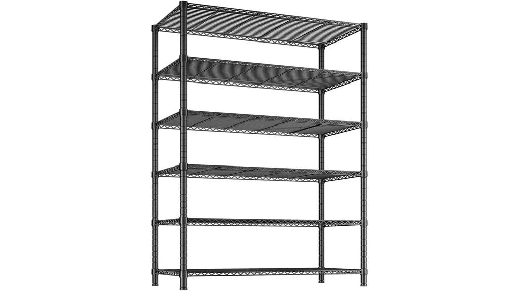heavy duty six tier storage