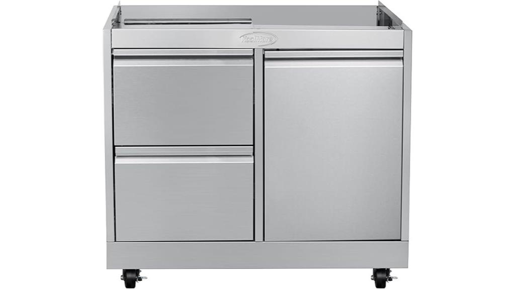 heavy duty stainless outdoor cabinet