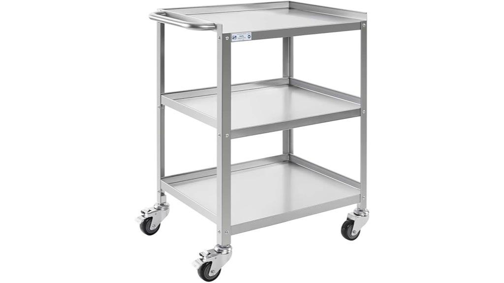 heavy duty stainless steel cart