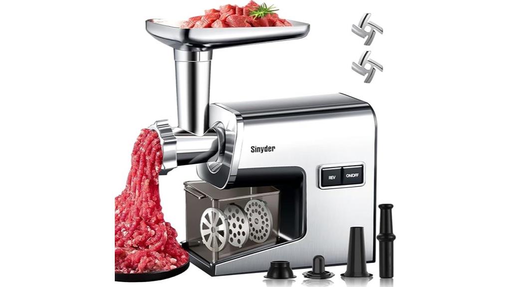 heavy duty stainless steel meat grinder