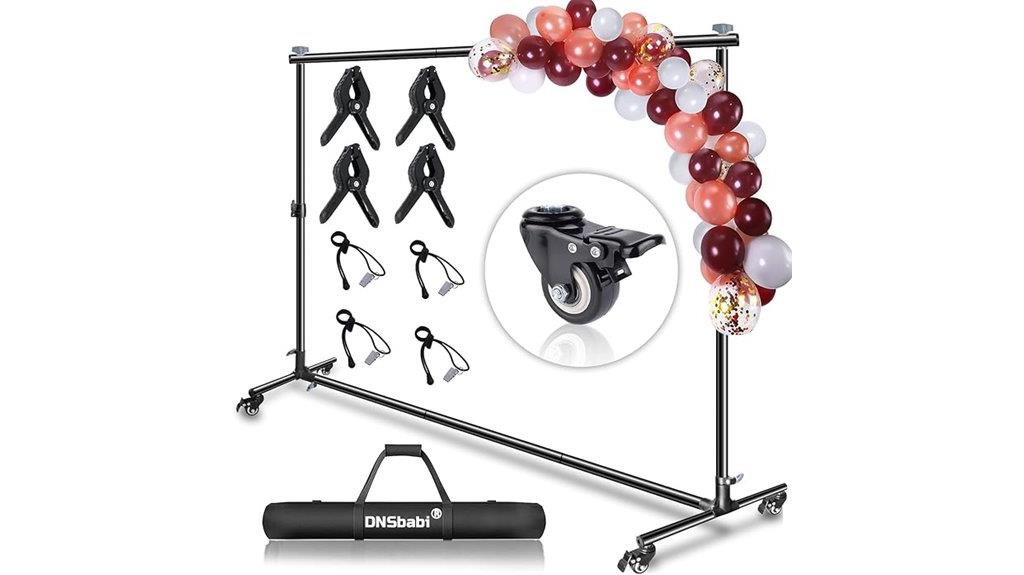 heavy duty wheeled backdrop stand