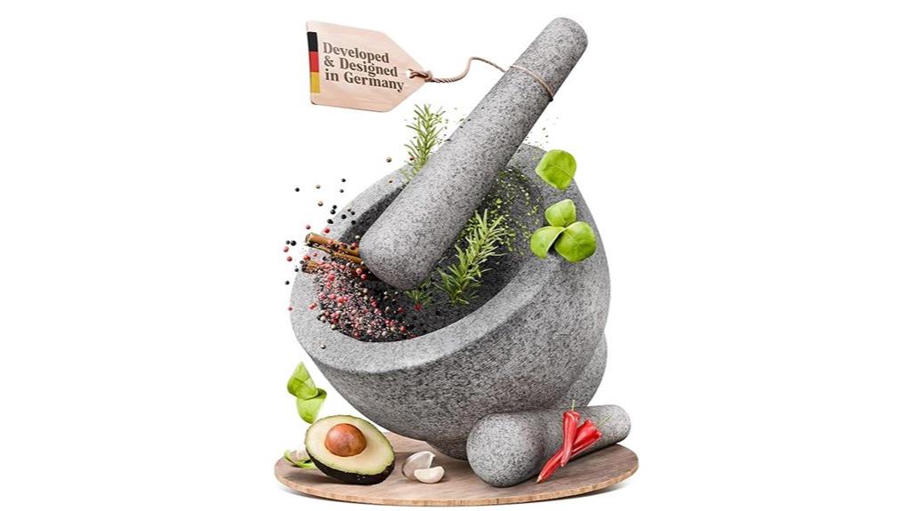 heavy granite mortar set