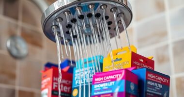 high capacity shower filter bundles