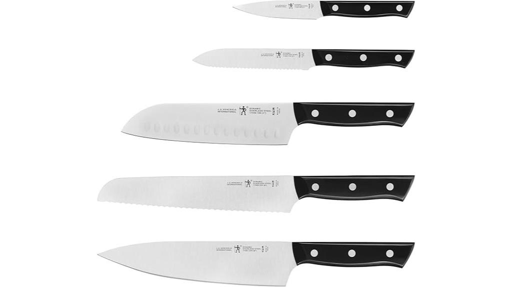 high quality five piece knife set