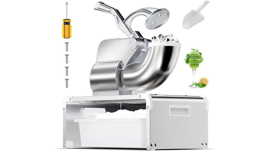 high speed stainless ice crusher