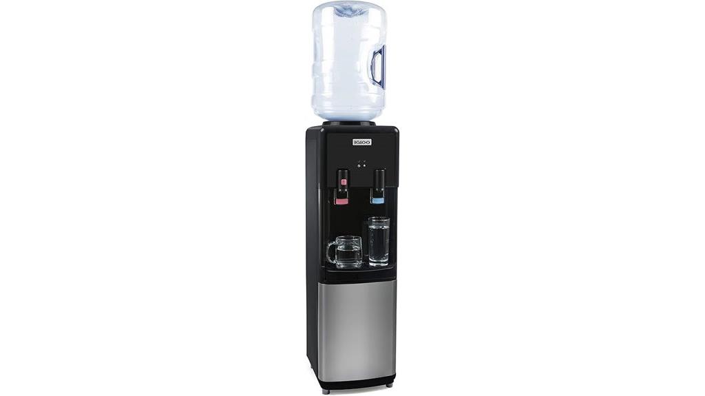 ice cold and hot water