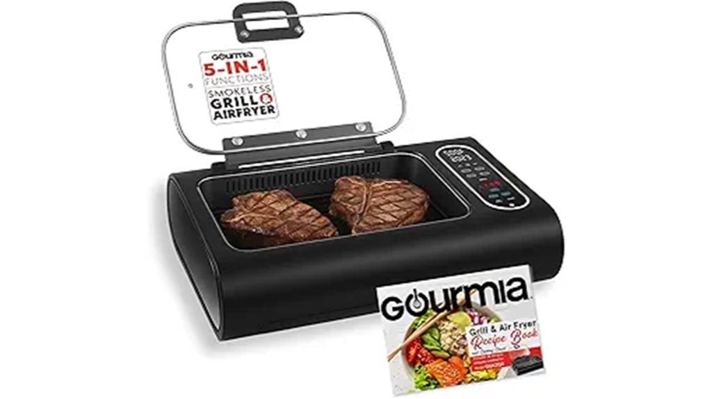 indoor smokeless grill fryer