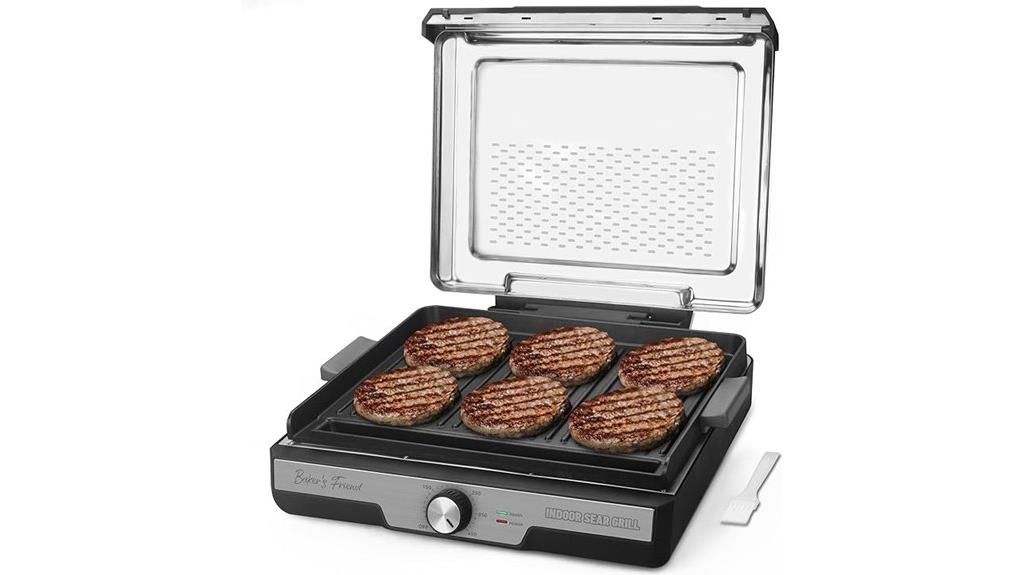 indoor smokeless grilling appliance