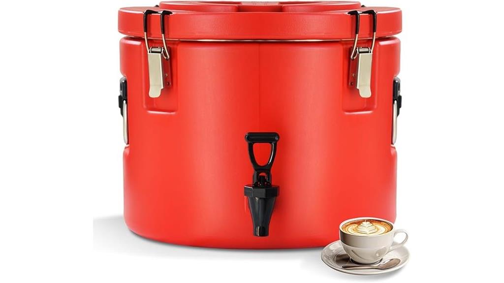 insulated beverage dispenser handles