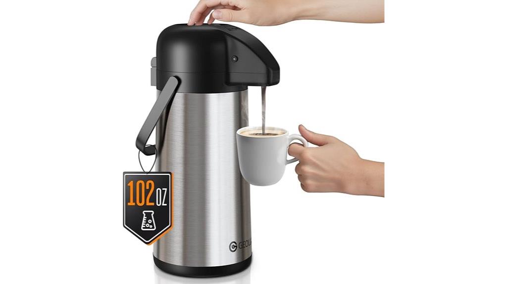 insulated coffee carafe pump