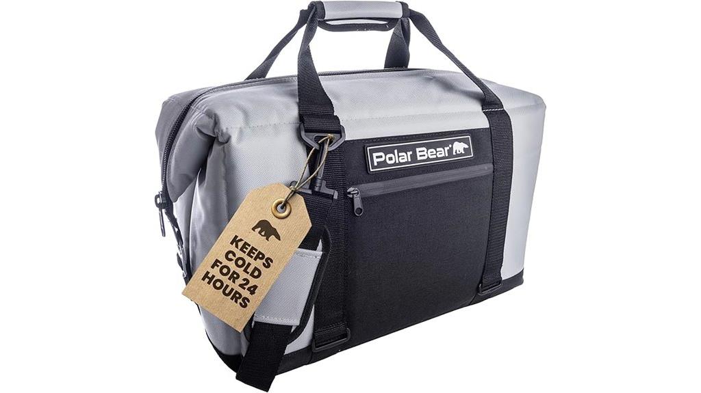 insulated nylon cooler bag