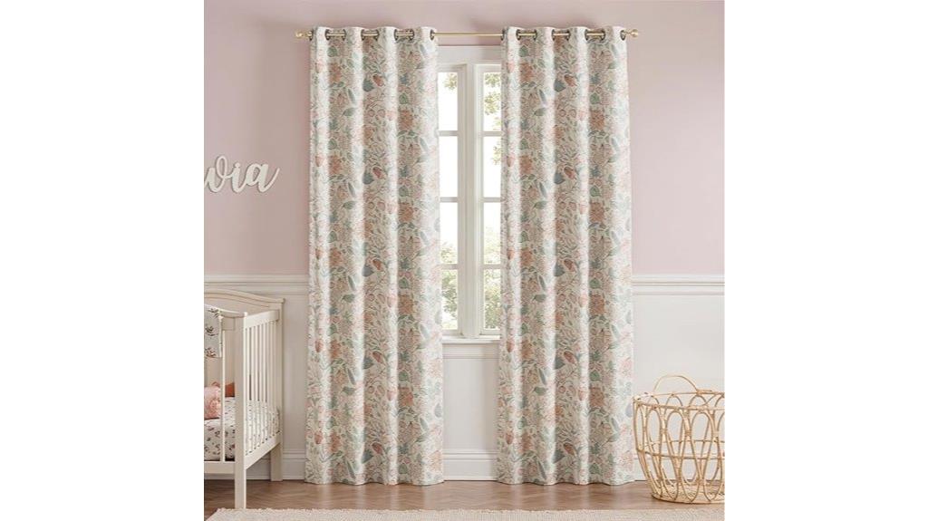 jinchan nursery blackout curtains