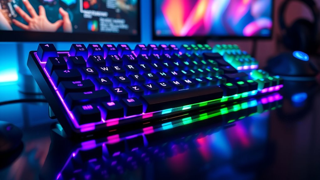 keyboard switch and lighting