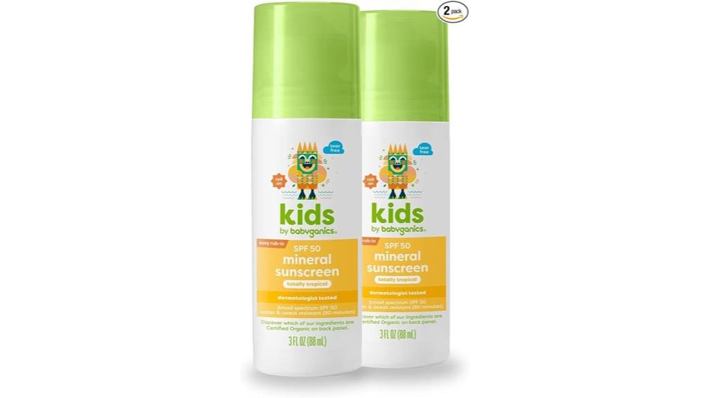 kids mineral sunscreen roller