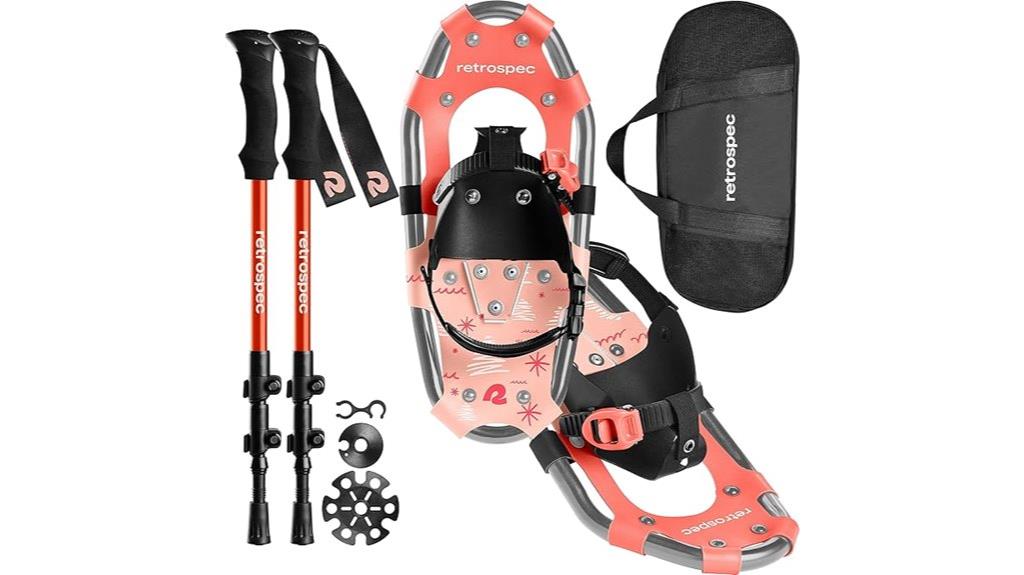 kids snowshoe and poles bundle