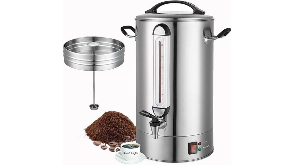large 120 cup commercial coffee urn