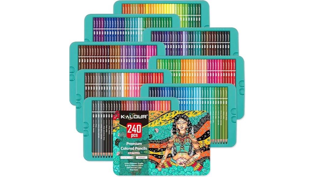 large 240 color pencil set